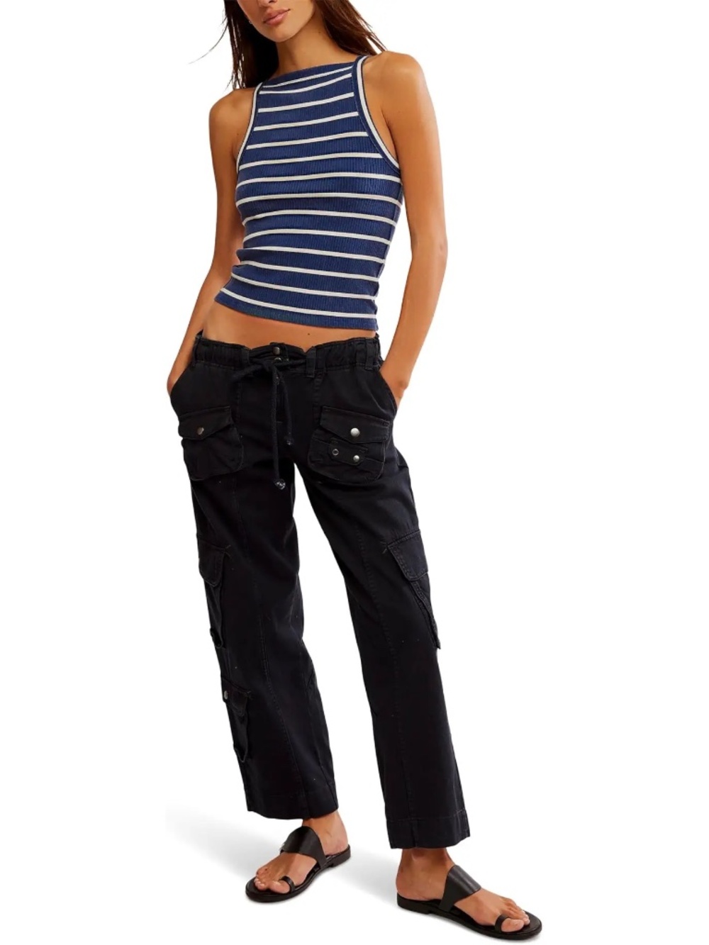 NWT WE THE FREE MIA STRIPED TANK - Picture 3 of 5
